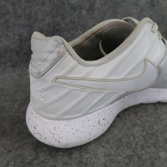Nike Shoes Mens 13 Sneakers Roshe Tiempo VI Lifestyle Boot Triple White Leather - Picture 14 of 14